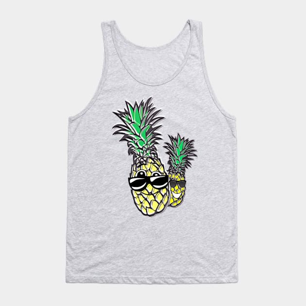 cool pineapple hawaii Tank Top by creativeminds